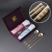 무병다복 희 방짜유기수저세트 거북받침,분홍하늘수저집