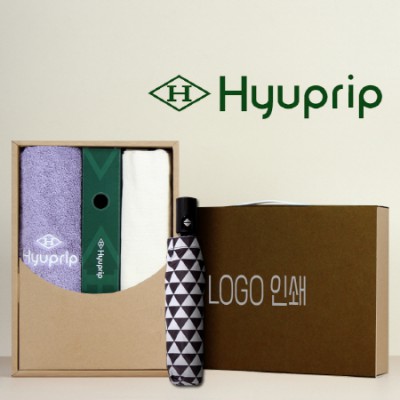 협립호텔코마170타월+협립3단미니스타앵글완전자동우양산+협립 무지에코백 세트