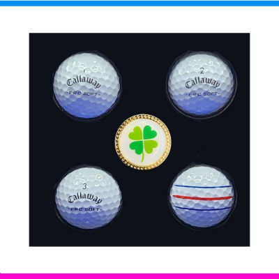 캘러웨이 erc soft 4구 볼마커세트 (3pc) 캘러웨이 erc soft 트리플트랙 4구 볼마커세트 캘러웨이 삼선골프공