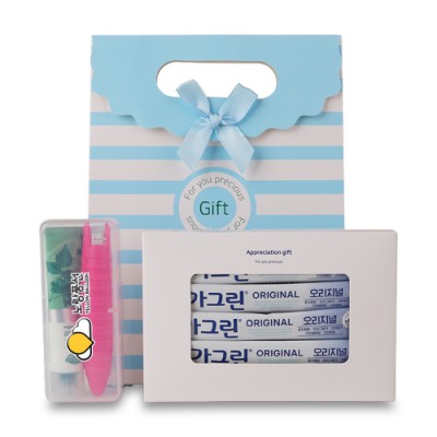 덴티스테 치약 칫솔 가그린 일회용 가글 10p 기프트세트