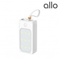 알로코리아 900L C타입 케이블 일체형 LED 랜턴 미니 보조배터리 9000mAh