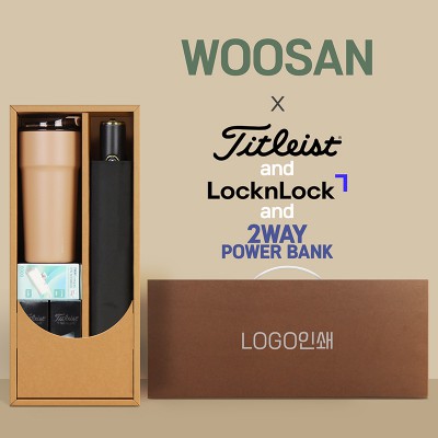 가르시아 3단60 10K 초고밀도 완전자동우산 +배터리+락앤락 메트로카페+타이틀리스트 골프공 6구-세트