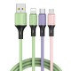 CH497 아트텍 소프트 실리콘 멀티 고속 USB 3in1 충전케이블0.5m