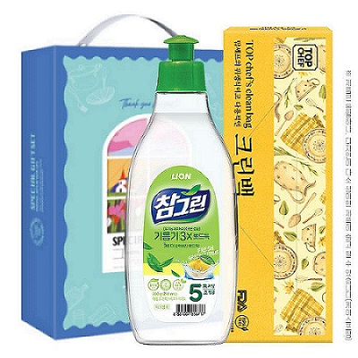 참그린 녹차300용기 크린백 2종