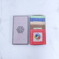 나빌레라 모시조각보 컬러 컵받침(5p)