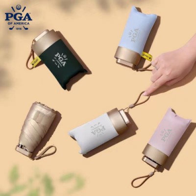 PGA 5단접이식 210T 미니 골드코팅 우양산_(UPF50+)(0189964)