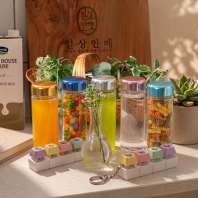 마이보틀 메탈캡 트라이탄 500ml 물병 물통 + 키캡키링 4구 세트 클리커 클릭커 딸깍이 키링 열쇠고리