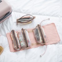 4in1 궁극의 수납력, 수납왕 여행용 멀티파우치-핑크