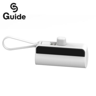 Guide 가이드 케이블 일체형 LCD 20W 고속 도킹 보조배터리 5000mAh