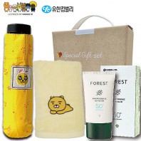 카카오 생활건강세트 2호 (카카오5단우산+카카오세면수건+유한킴벌리에센스선크림)