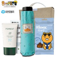 카카오 생활건강세트 10호 (카카오5단우산+유한킴벌리에센스선크림+크리넥스수앤수물티슈)