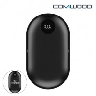 컴우드 양면 발열 LCD 충전식 손난로 보조배터리 5000mAh