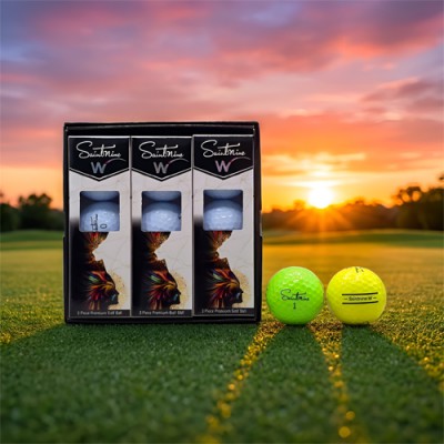세인트나인 W 9구 (3피스) 세인트나인골프공 삼선골프공 컬러볼 화이트볼