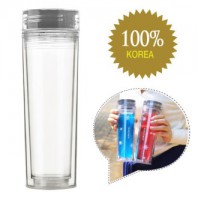 투명 바톤 텀블러 (하이캡) 350ml