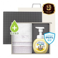 [송월] 격자 세면 170g+핸드워시 2P세트