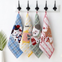 로페리아 체크 애니몰 순면 고리 핸드타올(0220888)