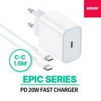 코끼리 에픽 PD 20W C타입 1포트 고속 충전기 (CtoC케이블&미포함)