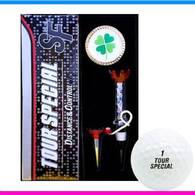 던롭 SF 투어스페셜 3구 볼마커 자석티세트 (2pc) 던롭 3구 선물세트 볼마커세트 골프공세트