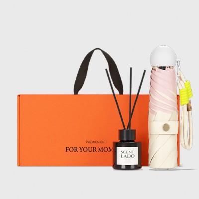벨솔라 캔디볼 초경량 우양산 미니 컬러암막 5단 양우산 선물세트 답례품+센트라도 디퓨저 세트 50ml