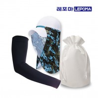 [레포마]  스노우쿨토시 + 햇빛가리개 복주머니 세트