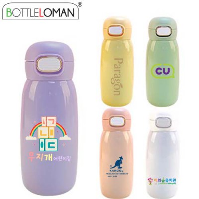 [보틀로만] 몽실이 파스텔칼라 원터치 텀블러 400ml