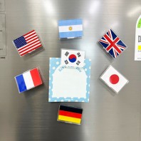 아크릴 국기 냉장고 자석 마그넷 클립형 주문제작