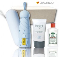 양우산 브생건162호(5단 우양산 UV암막우산+유한킴벌리 선크림+유시몰 가글)