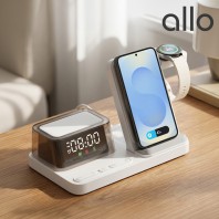 알로 UC520W 갤럭시/애플 공용 5in1 멀티 고속 무선충전기 거치대