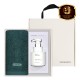 송월 생활공작소 2P 세트 (40수 200g 포인트 타올 1매 + 핸드워시 250ml 1개)