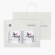 [송월타올] 120g 행복한 추석 2매 선물세트(쇼핑백)