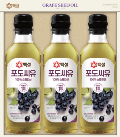 백설 포도씨유 3호 선물세트