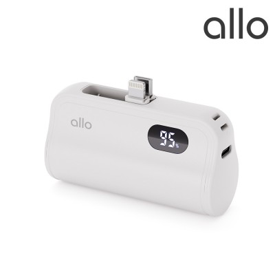 알로코리아 502DA 갤럭시 아이폰 도킹형 보조배터리 C타입 8핀 일체형 5000mAh
