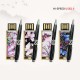빛나 꽃나비 시리즈 자개 2종세트 (USB메모리+자개볼펜 2.0 4GB~128GB) 4종 이미지