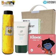카카오 생활건강세트 9호 (카카오5단우산+유한킴벌리에센스선크림+크리넥스여행용티슈)