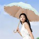 로페리아 컬러풀 파스텔 곡자 레이스 반자동 양산(0219679)