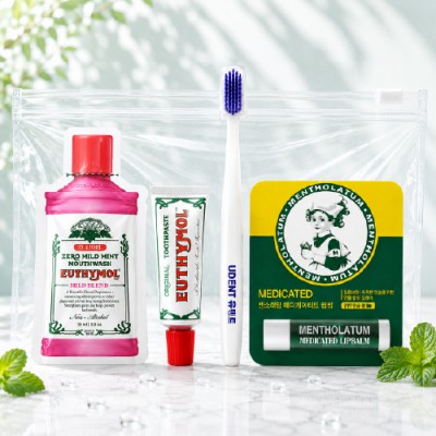 유시몰 유덴트세트 5호(치약20g+알칫솔1개+가글15ml+멘소래담메디립밤)