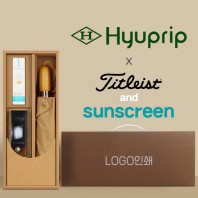 협립 3단60엔티크 고밀도 완전자동우산 +선크림+타이틀리스트 골프공 3구-세트