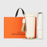 벨솔라 파스텔블룸 3단 초경량 미니 우양산 암막 양우산 선물세트+투웨이 플립 스트로우 클립 카페 텀블러세트 500ml