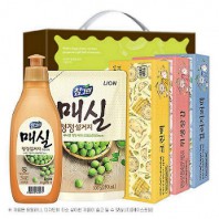 참그린매실300용기 300리필 크린백 위생장갑 컬러지퍼백 5종세트