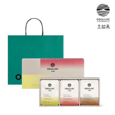 [오설록] 허브티 컬렉션 3종*5입, 총15입(종이박스+쇼핑백)