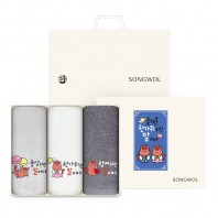 송월 2026 한가위 말이야 추석 타올 150g 3P