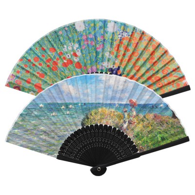 오죽실크천 흑선(독판) 전통부채