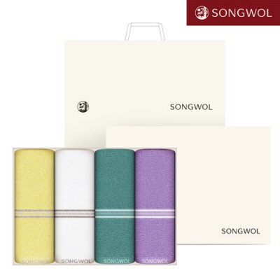 [송월타올] 송월 레일 40 (130g) 4P 타올세트