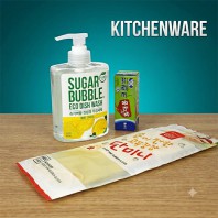 슈가버블 주방세제 470ml 휴대용크린백 30매 고무장갑 3종