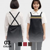 주방 주머니 두 줄 X형 앞치마 타입 남녀공용 단체 행사