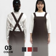 남자 여자 주방 벨크로 스타일 무지 X형 앞치마