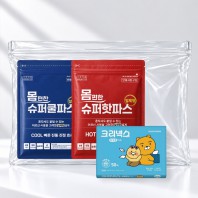 몸편한 건강돌봄세트 20호 (쿨앤핫 듀오더블파스+크리넥스 카카오 여행용50매)