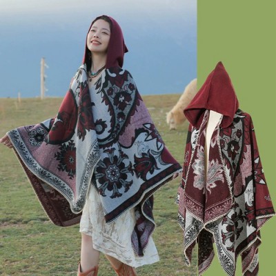 로페리아 에스닉 망토 케이프 숄(0220636)