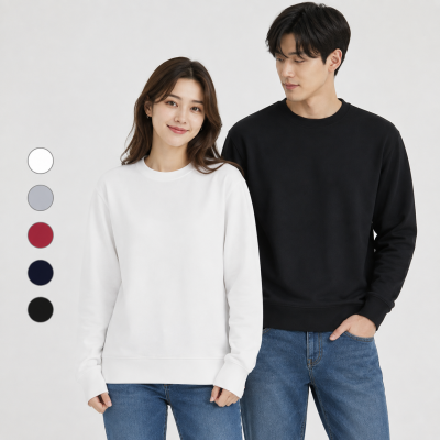 흡한속건 스마트 기능성 기모 맨투맨 남녀공용 방한 단체 유니폼