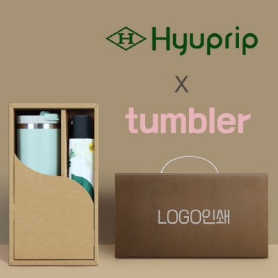 협립3단 뉴플라워즈 완전자동 양우산 +킹덤 이중진공 핸들 텀블러-세트